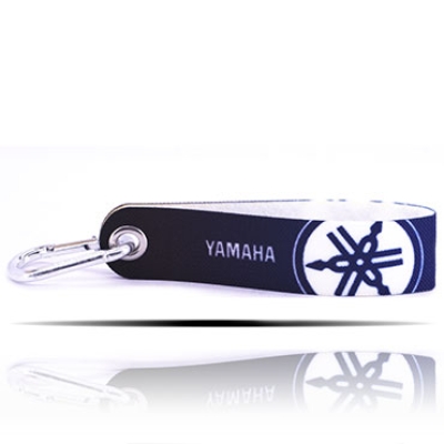 Yamaha Logolu Lacivert Kumaş Şerit Anahtarlık