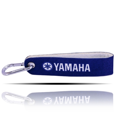 Yamaha Logolu Mavi Kumaş Şerit Anahtarlık